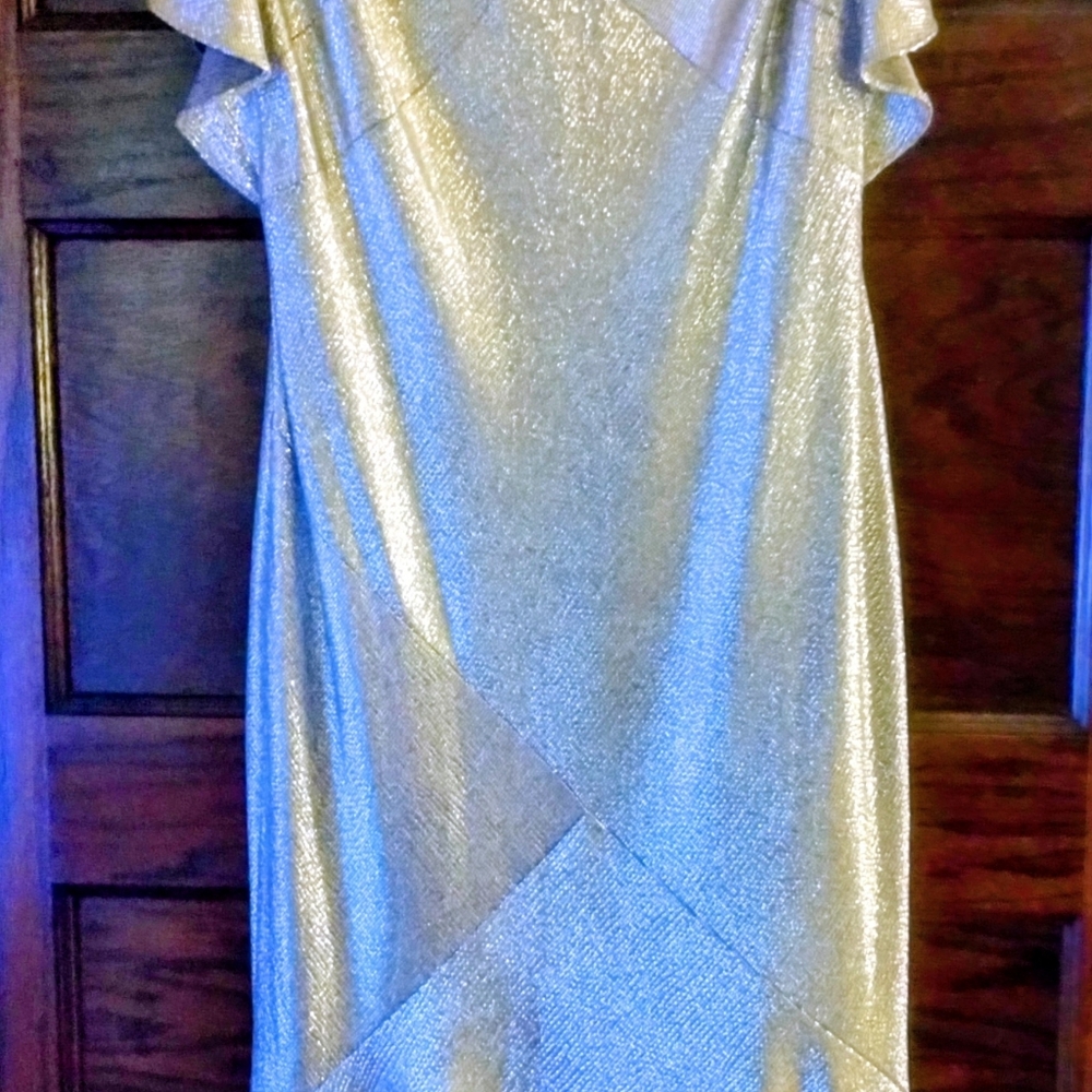 Ralph Lauren Dark Gray Silver Dress / Midi